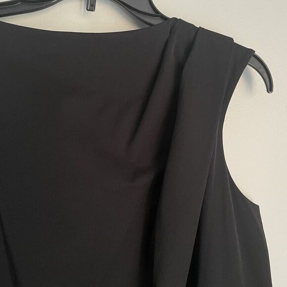 NEW Banana Republic Black Pleated Shoulder Dress Size 10 Party MSRP $120.00 - Picture 14 of 14